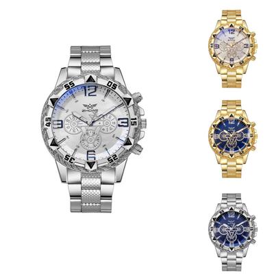 Herrenuhr mit Leder-Business-Modearmband zum Verschenken