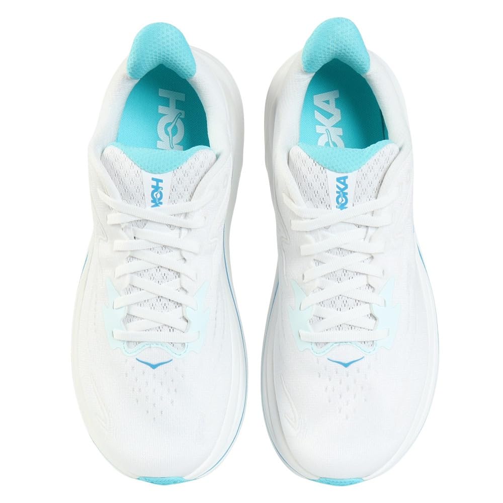 HOKA Clifton 10 Running Shoes Shoes/Jogging (1162030-WKY) (White/Blue/Size 25.0/Men's)