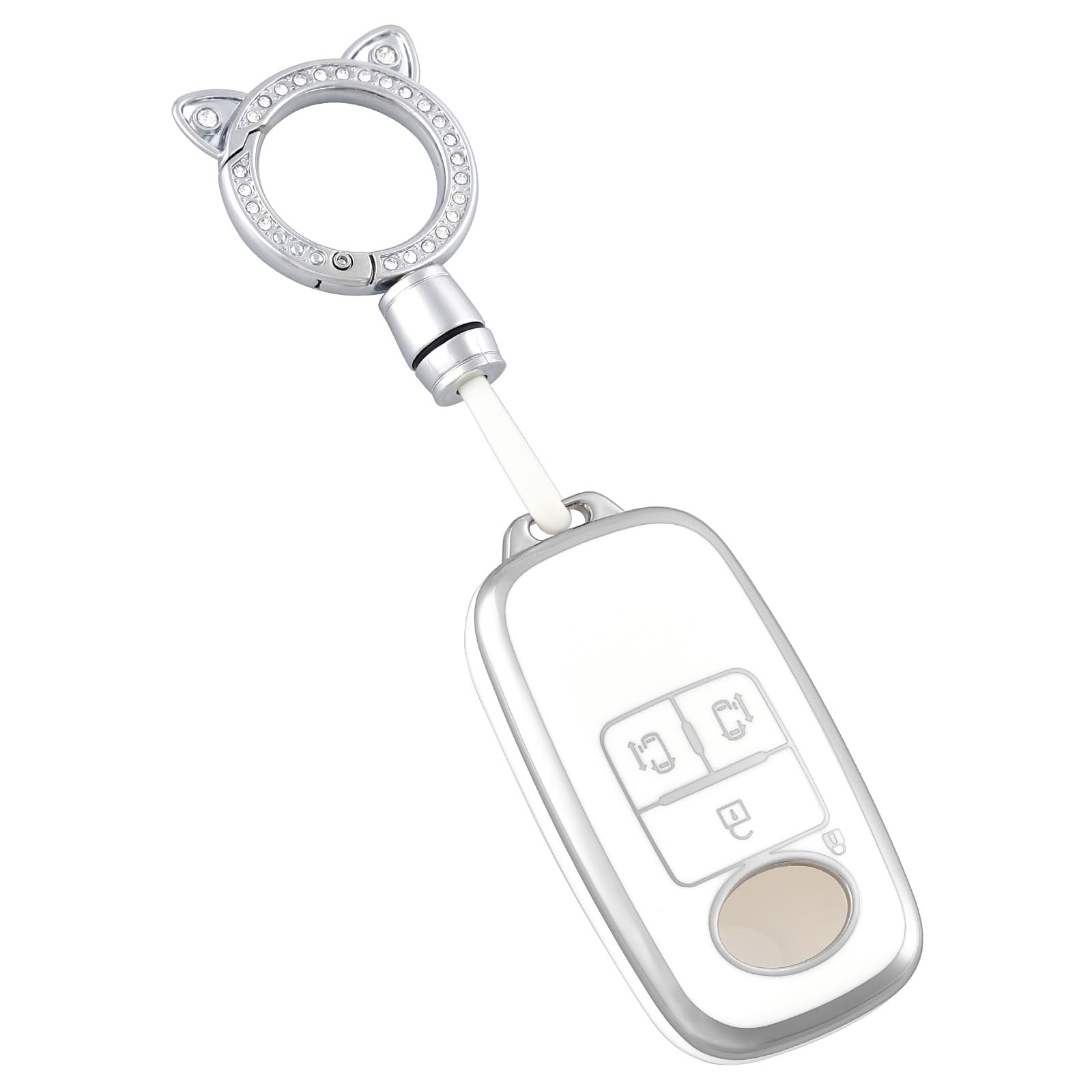 OFF WE GO Key Cover TPU Car Key Shell Key белый