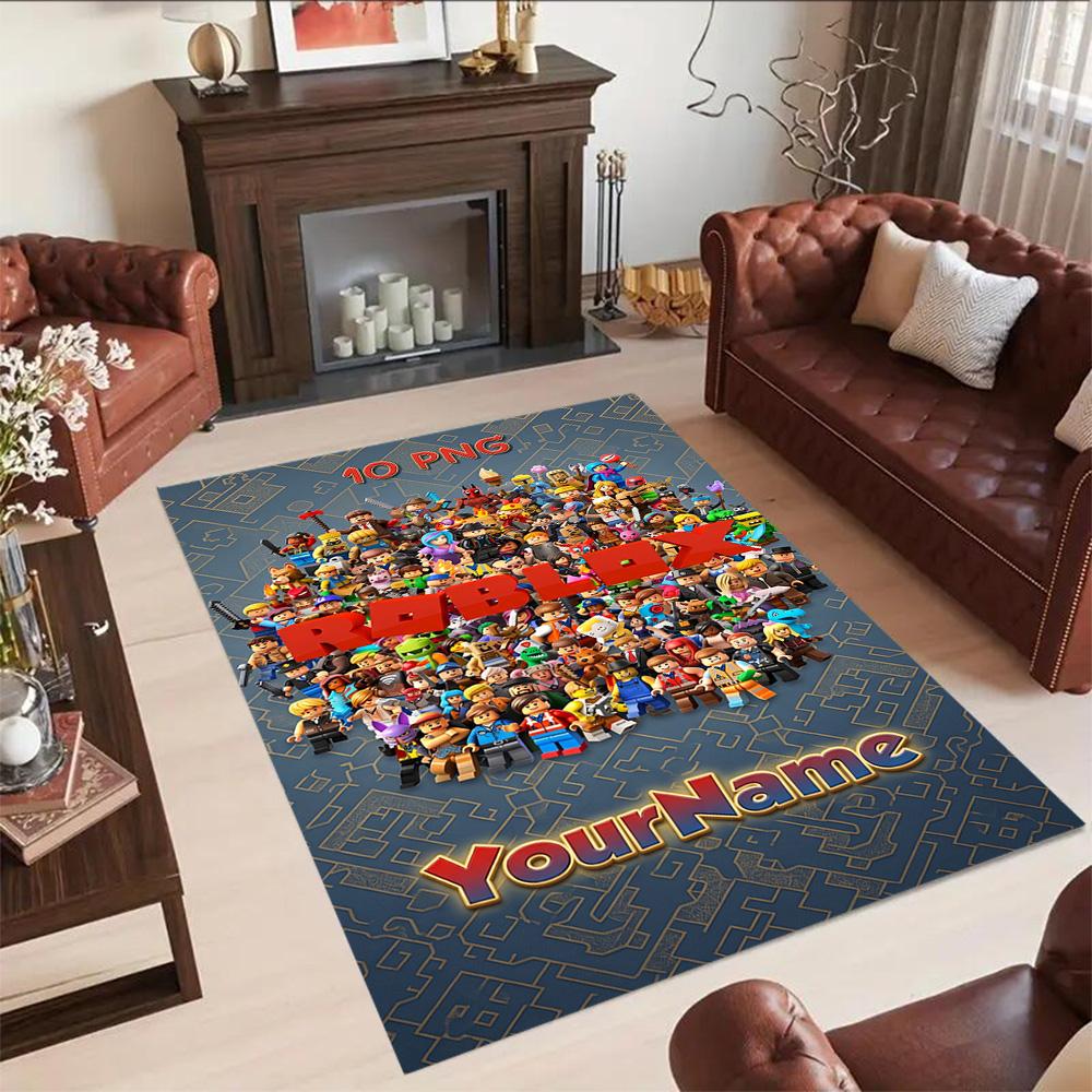 Roblox 117 Personalized Name Floor Mat Design for Kitchen Study room Hallway Foyer Antislip Carpet Decorate Offices
