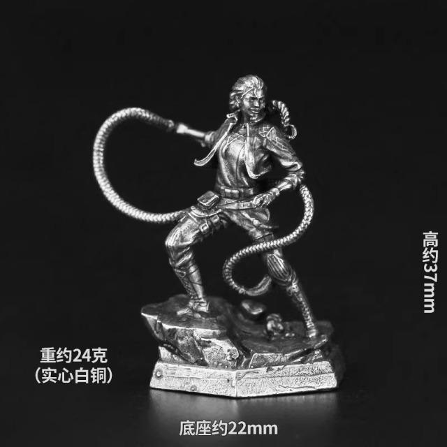 

Mini Metal Dinosaur Model Action Figures Handmade Ornament Desktop Chess Pieces for Car Interior & Board Game
