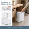 Odor-Free Waterproof Garbage Bin Slim Narrow Gap Living Room Dustbin  Home Use
