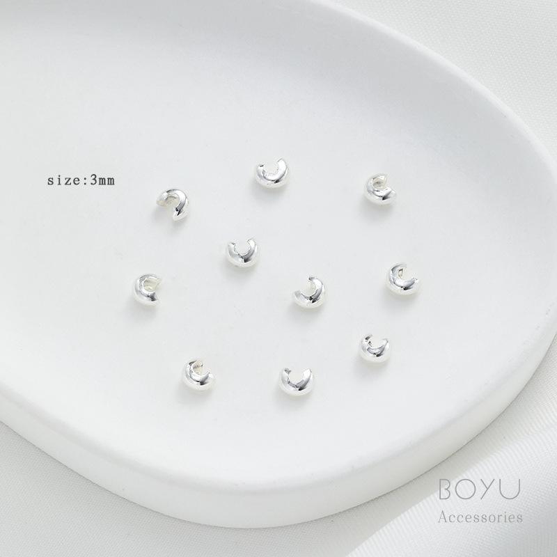 14K Gold Positionierverschluss Schließe Clip für DIY Perlenkette - Farbbeständige Perlenendkappe