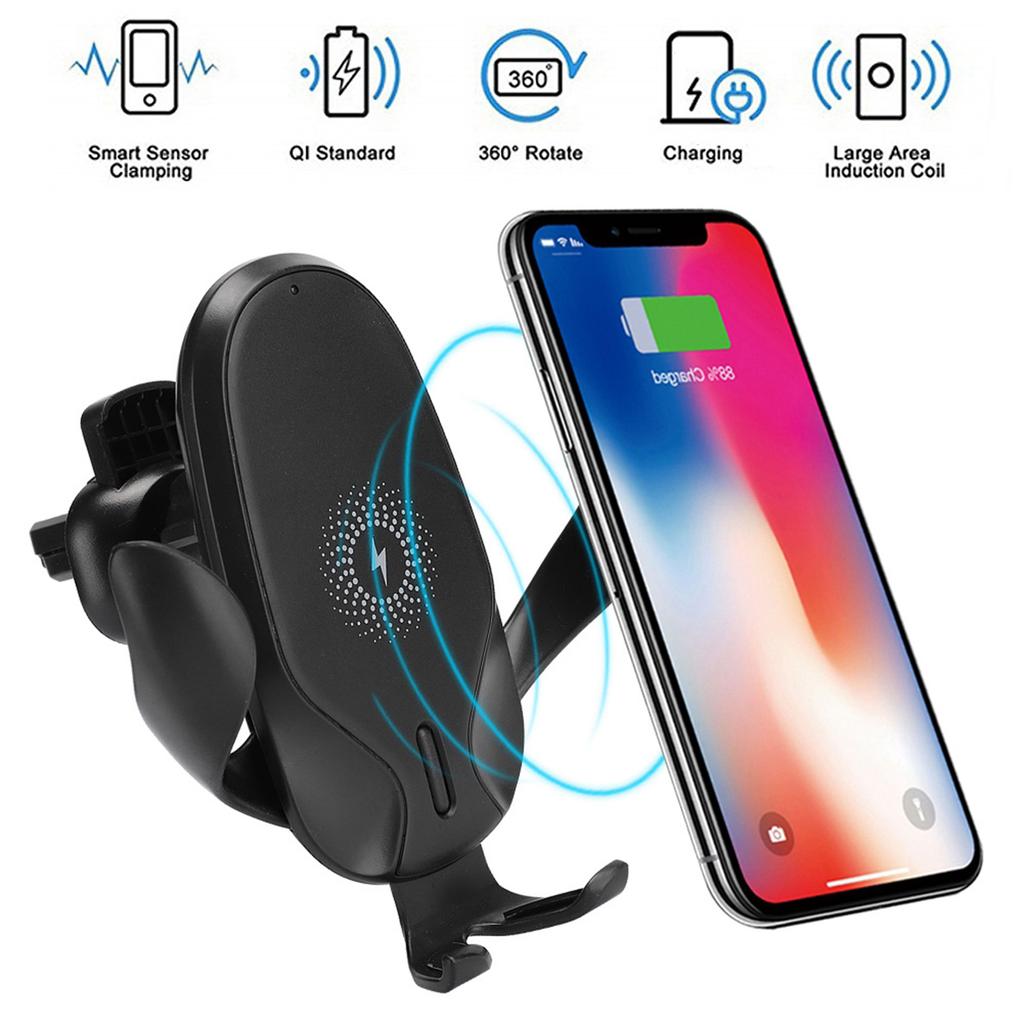 ABS Quick Convenient Charging 360 Degrees Rotation Safe Reliable Car Bracket High Efficiency Mobile