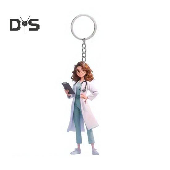 

Подвеска-брелок «Медсестра» в виде символа благодарности. Ключевой аксессуар в виде медсестры для выпускников-ассистентов врачей. 3