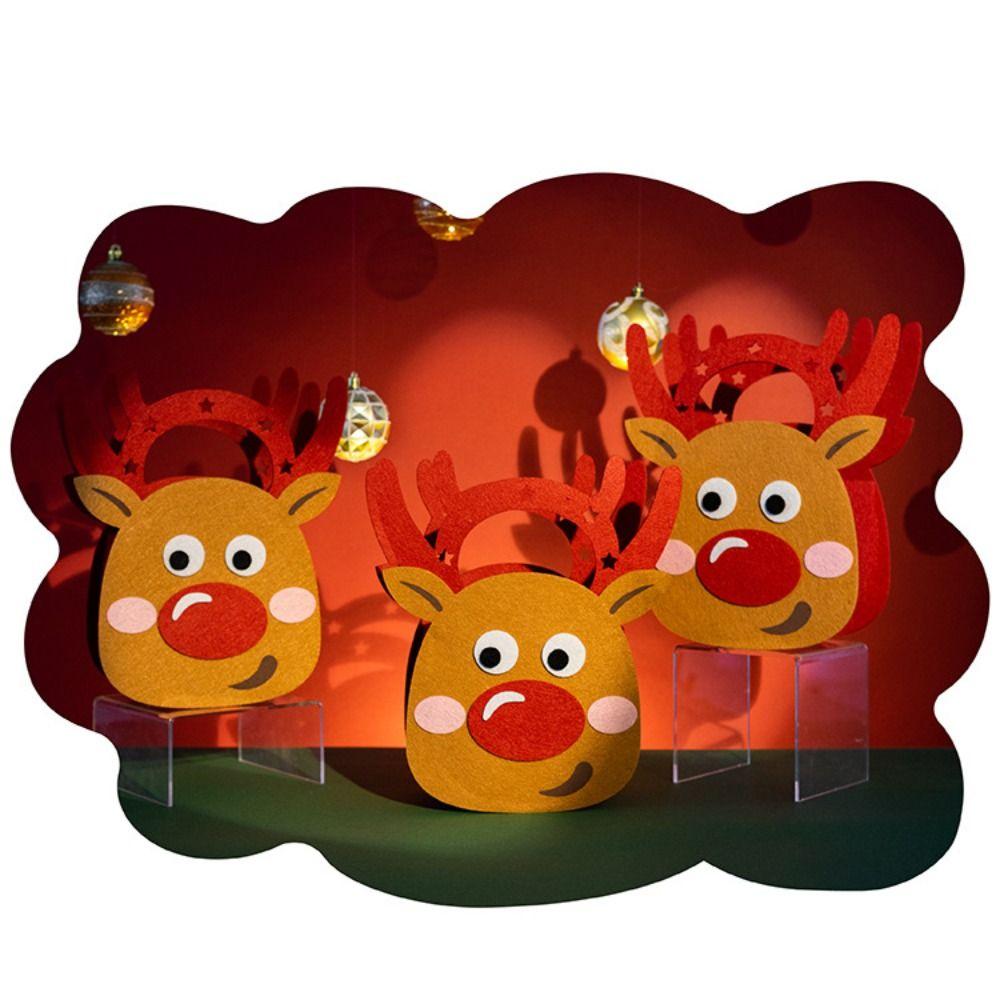 Cute Christmas Fruit Packaging Box Thicked Xmas Eve Packaging Bag Christmas Gift Bag Gift Wrap