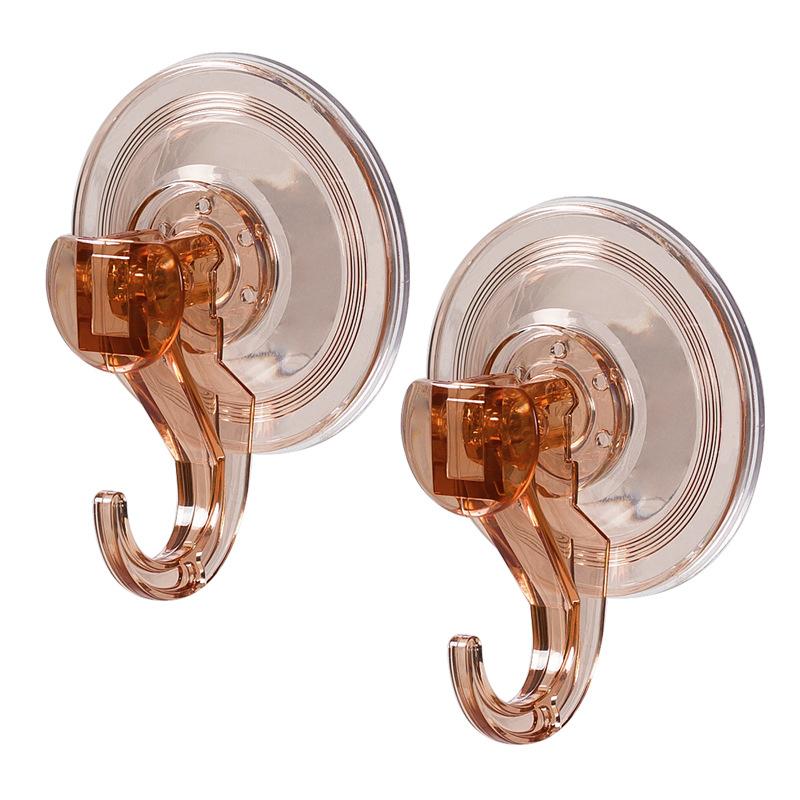 Suction Cup Hooks, Clear Reusable Heavy Duty Vacuum Suction Cup Hooks Glass Kitchen Bathroom Hooks for Towel