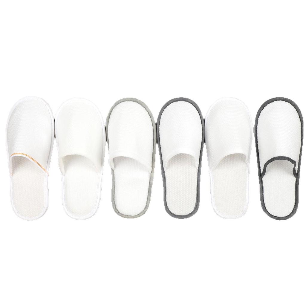 Luxusní pratelné protiskluzové pantofle z perlové bavlny pro hotelové a domácí hosty