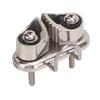 Boat Cam Cleat with Wire  ing Ring Sailboat Pilates Equipment 316 Stainless Steel Mirror Polished for 10mm Rope
