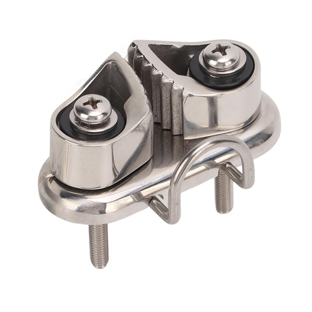 Boat Cam Cleat with Wire ing Ring Sailboat Pilates Equipment 316 Stainless Steel Mirror Polished for 10mm Rope