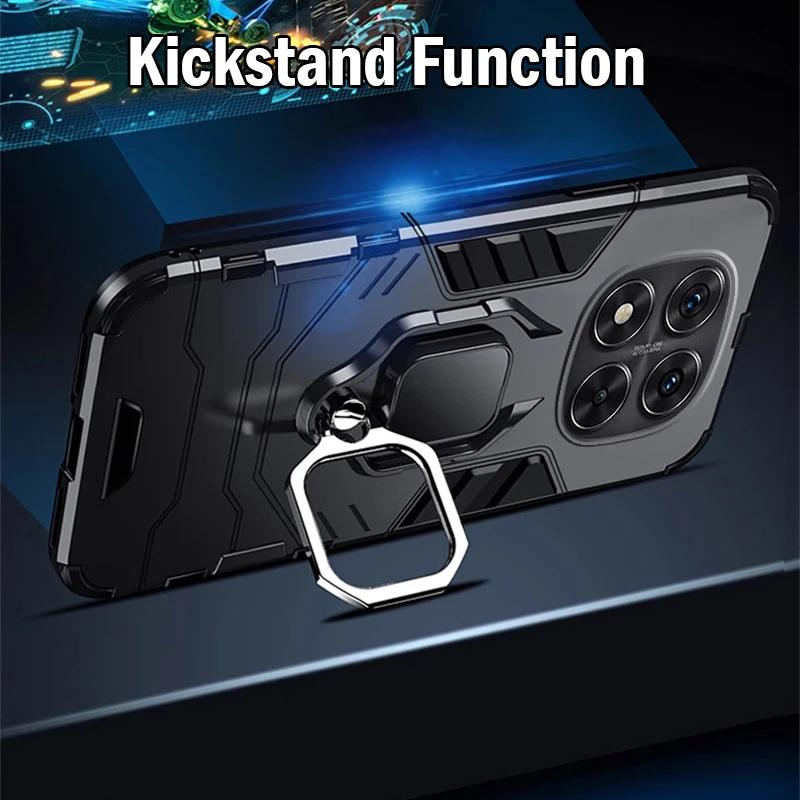 For Redmi Note 14 Pro Plus 5G Global Case Armor Shockproof Ring Stand Protection Cover for Xiaomi Redmi Note 14 Pro 5G Capa