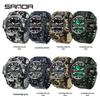 SANDA Youth Camouflage Sports Watch - Cool Dual Display, Waterproof Men's Electronic Watch