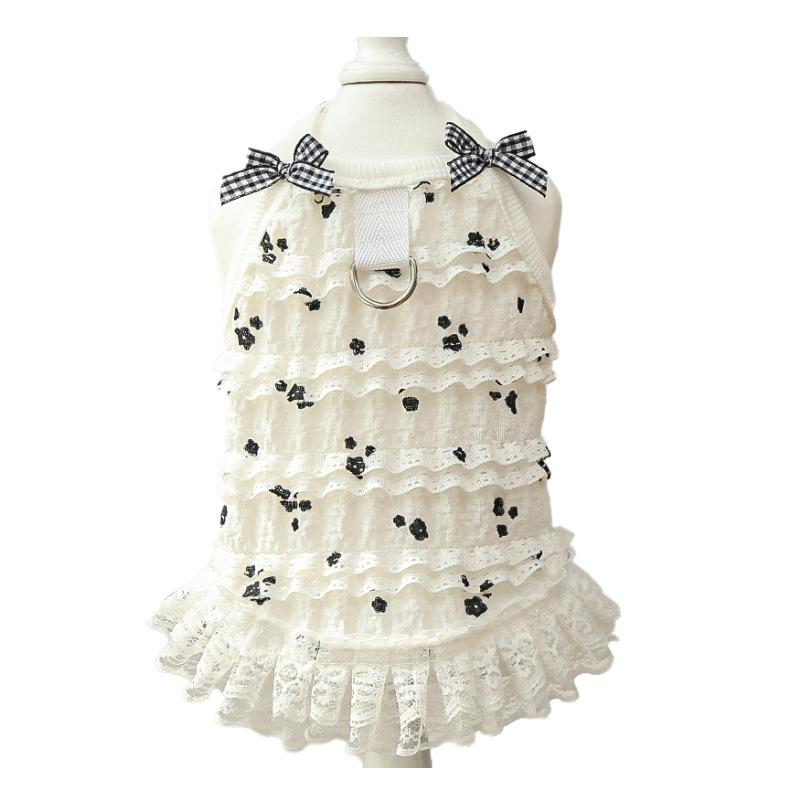 Short-legged Cat Spring and Summer Multi-layered Lace Vests Pet Dog Clothes Dog Clothes Cat Clothes Pet Supplies
