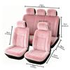 Solid‑color Winter Car Seat Cover Plush Surface Auto Seat Protector  Seat Renovation