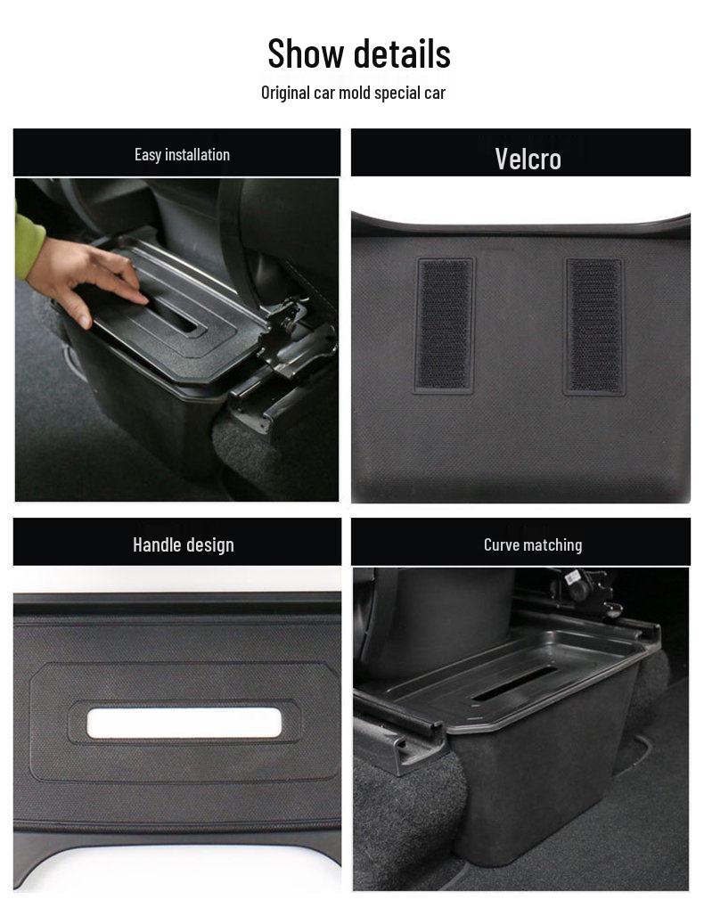 Tesla Model Y Rear Seat Storage Box and Trash Can