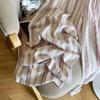 Plus Size Jin Striped Tie-Dye Wide-Leg Summer Pants - Loose, Slimming, Casual Style