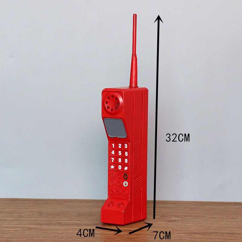 Retro 80s Mobile Phone Model Display Ornament Costume Prop
