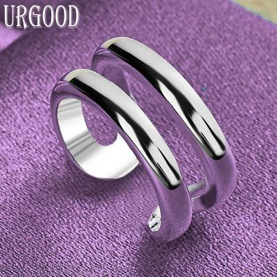 Anello regolabile in argento sterling 925 regalo gioielli romantici