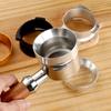 51/53/58mm Universeller Magnetischer Kaffee-Auffangring Spritzschutz Kaffee-Pulver Dosierring Verteilung Quantitatives Zubehör