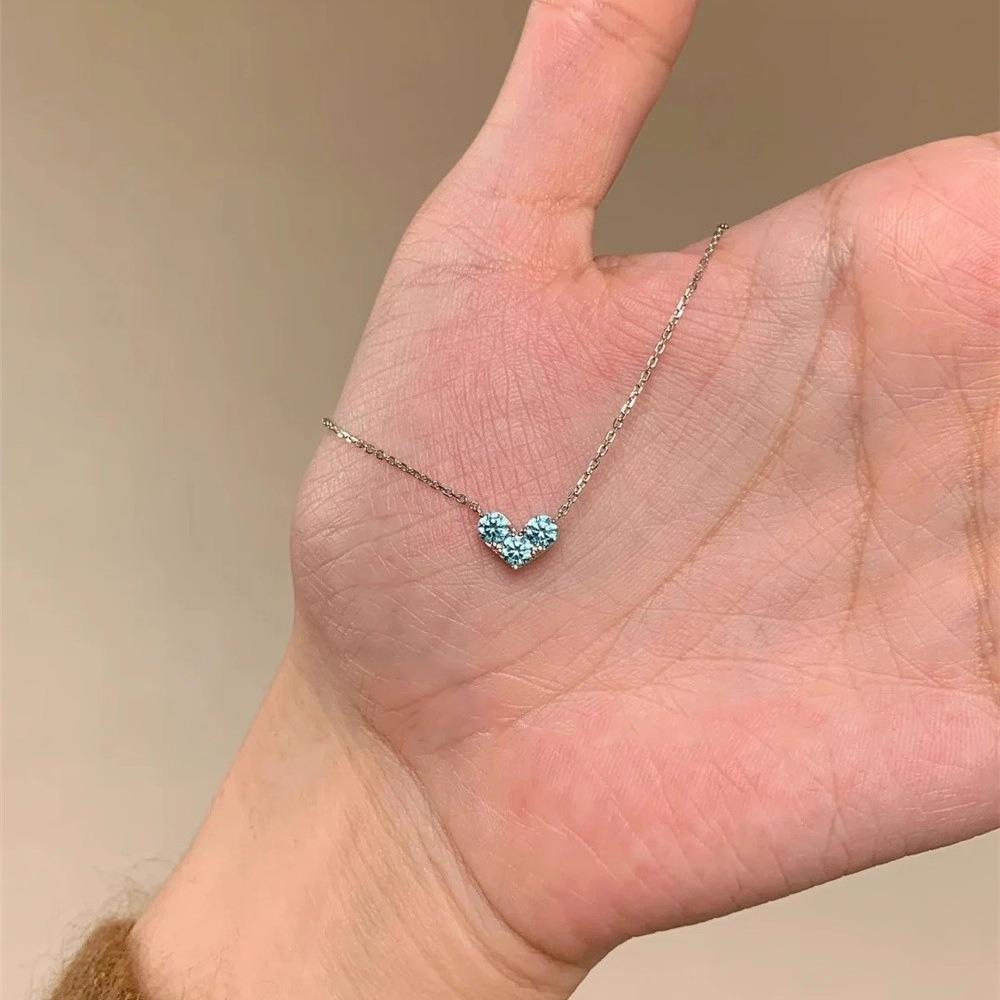 Volledige Diamant Dubbel Kruis Hanger Ketting Dames 2026 Verfijnd Middeleeuws Eenvoudig Veelzijdig Sleutelbeen Ketting Sieraden