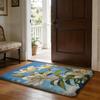 Bunte Blumen Fußmatte Weiche Flanell-Absorbierende Matte Rutschfester Teppich Zuhause Schlafzimmer Badezimmer