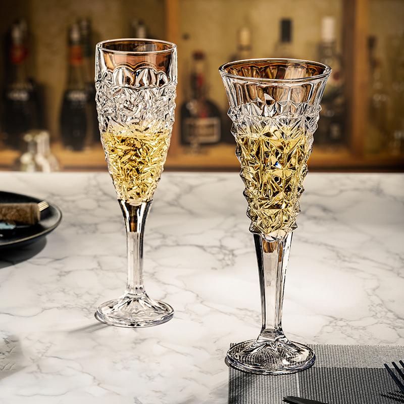 Cocktail Glass Lead-Free Crystal Bar Wine Glass Stemware Unique Champagne Glass For Sweet Wine And Drinks
