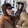 Winter Cold Protection Daily Fashion Hat with Buckle Padded Earflap
