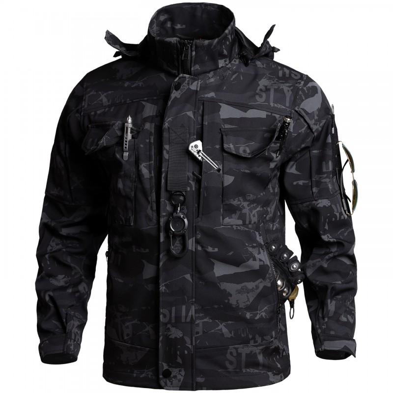 Herren Taktisches Arbeitskleidungsset Atmungsaktive Winddichte Camouflage Jacke Hose Outdoor Utility Uniform