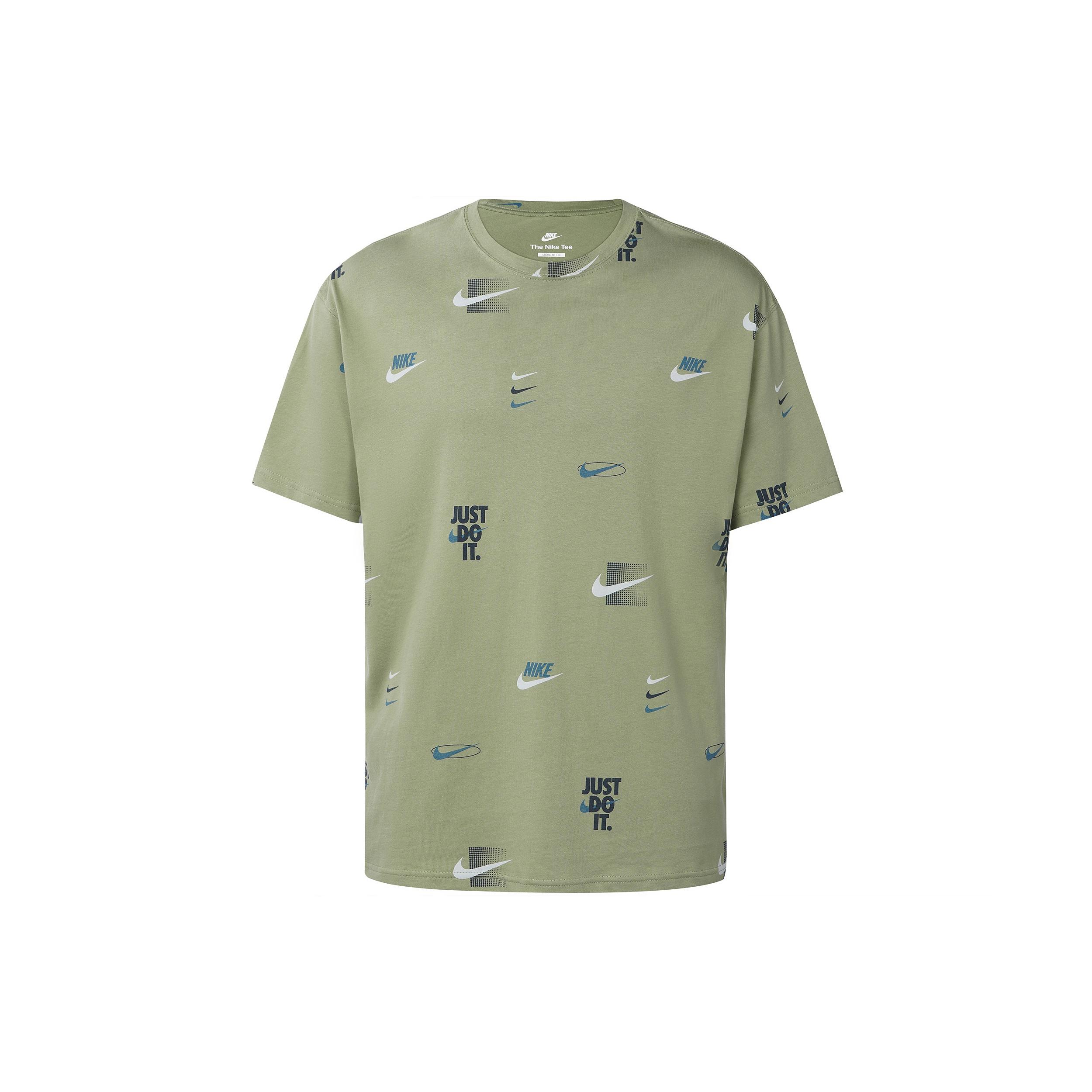 Nike Just Do It Logo T-Shirt Green Men s DZ2992-386 XL