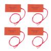 4PCS Silicone Rubber Heating Pad Flexible Heater Mat for Electric Blanket Oil Drum 12V 15W