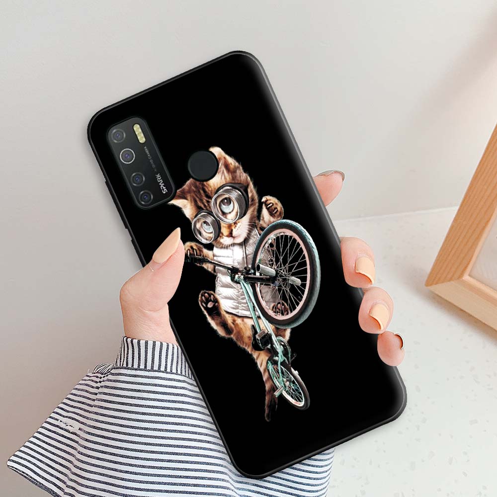 For Tecno Camon 15 Case Capa Case For Camon 15 Air Cute Silicone Soft TPU Phone Case For Tecno Camon15 15 Air Fundas Feather