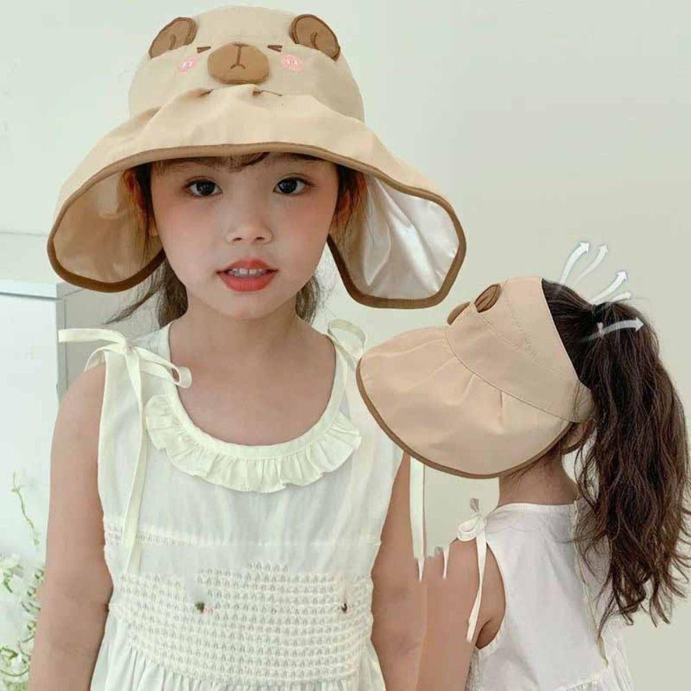 Quick-dry Summer Kid Sunhat Korean Style Children's Empty Top Cap  Girls