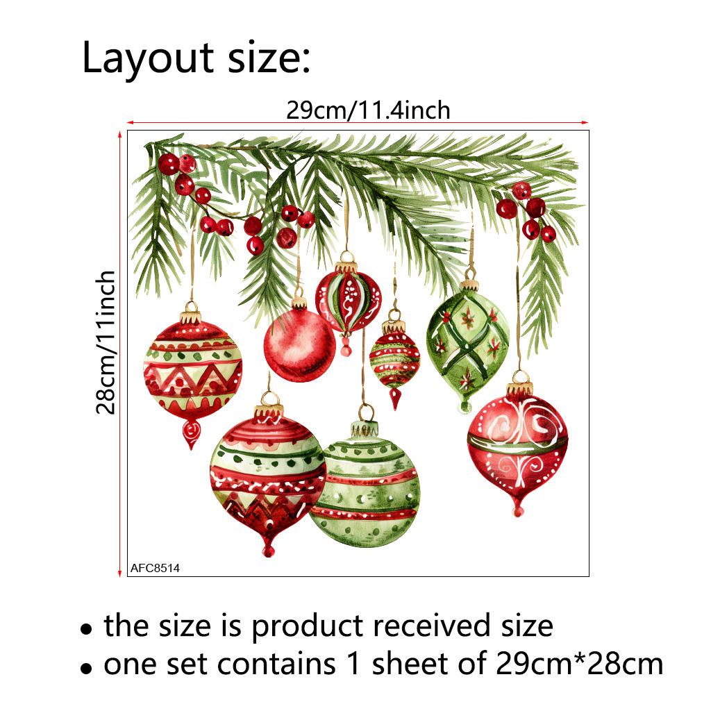 Santa Claus PVC Toilet Sticker - Self-Adhesive Christmas Bathroom Decoration (Model AFC8507)