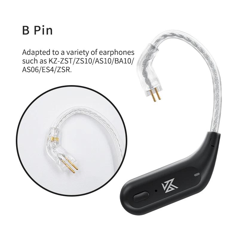 KZ AZ09 HD Bluetooth Ear Hook Headset Cable HIFI Wireless Upgrade Wire With Charging Case KZ ZSTX ZSX DQ6 ZS10 PRO ZAS