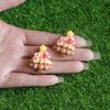 100PCS Resin Transparent Strawberry Flatback Cabochon Scrapbooking for DIY Crafts Shoe Charms