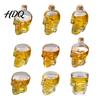 Contenitore per Vino alla Frutta a Forma di Teschio Decanter in Vetro Bottiglia Whiskey Gotica 3D con Tappo Unico Tappo Regalo Dispenser Liquori Novità per