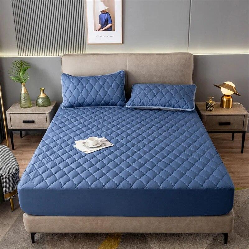 

Защита для матраса, водонепроницаемый наматрасник, стеганая эластичная простыня для пары, европейская двуспальная простыня, лен 90 150 180x200 180x200x25cm 1pc