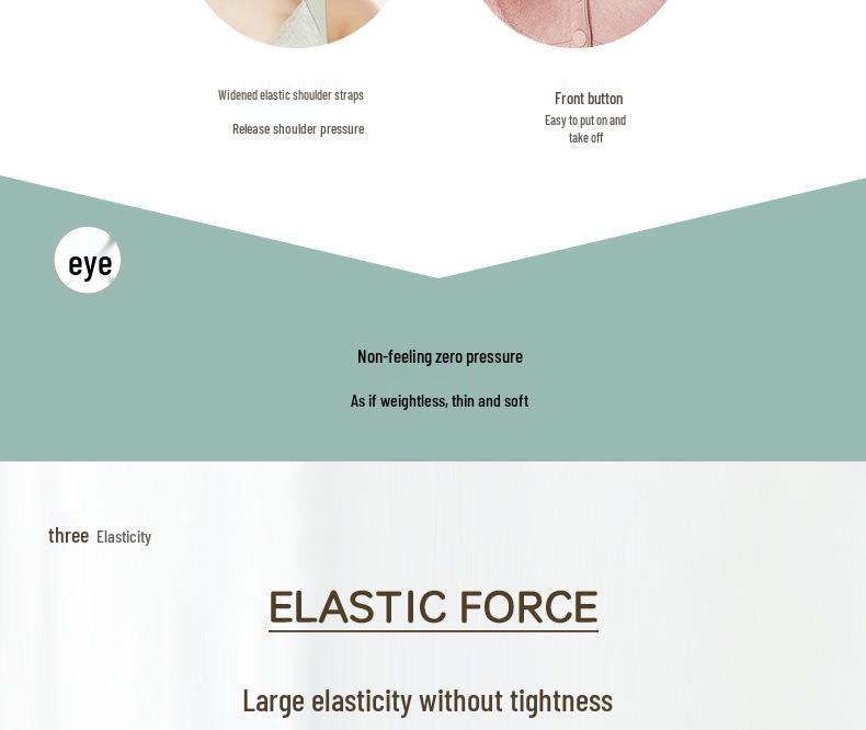Comfortable Front-Buckle Wire-Free Vest-Style Bra for Middle-aged and Plus Size Women