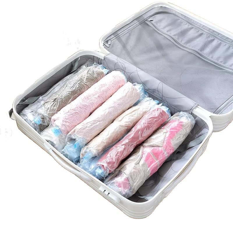 Hand-Rolled Vacuum Storage Bag for Clothes & Quilts - No Pump Needed