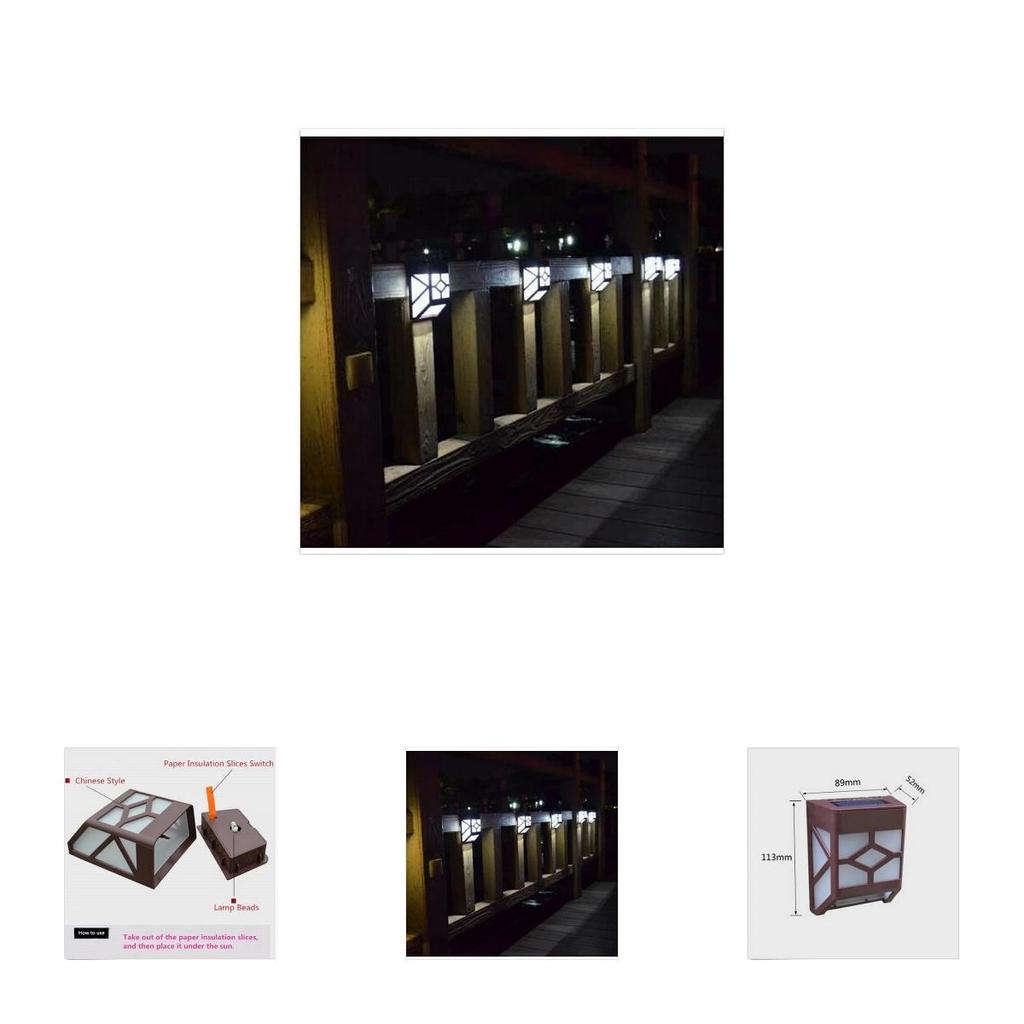 Hochwertige solarbetriebene Wandleuchte mit 2 LED-Laternen für elegante Gärten