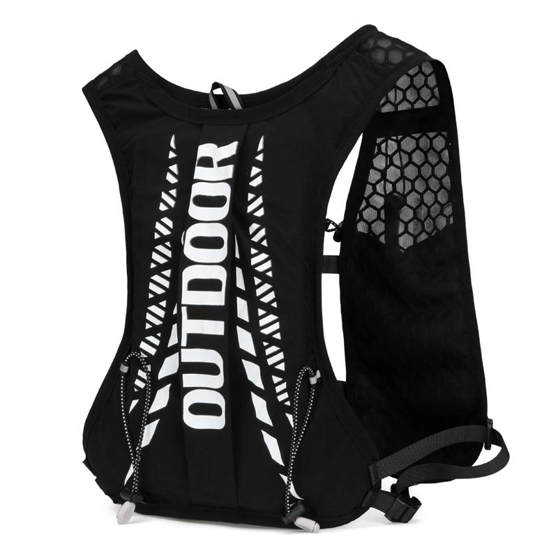 1PCS Ultra-Light Hydration Vest Adjustable Reflective Breathable with Pockets Unisex for Trail Running Marathon Hiking Cycling