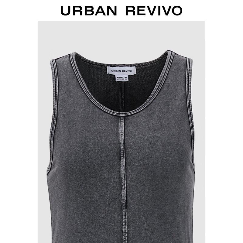 UR 2025 Summer Distressed Washed Sleeveless Dress