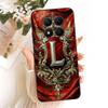 For Xiaomi Redmi Note 15 Pro+ 15Pro 5G Feather Crown Initial Letter Phone Case For Redmi Note 15 Pro Plus 5G Soft Silicone Cases