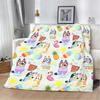 B-Blueys Printed Blankets Picnic Blanket Bandit-Chilli Warm Blanket Soft and Comfortable Blanket Home Travel Birthday Gift