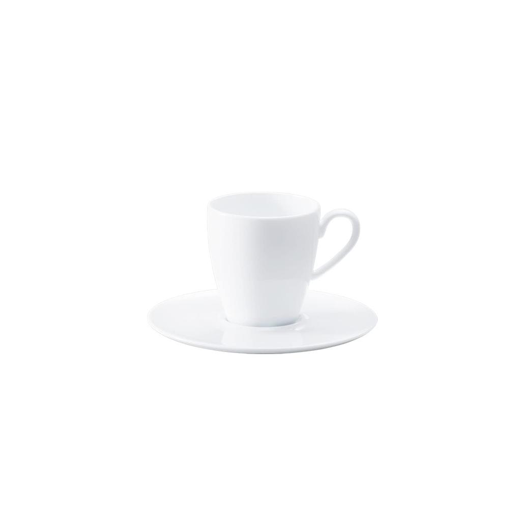 Noritake Grandir Demitasse Cup, 110cc, Microwave and Dishwasher Safe, White, Fine Porcelain (Premium White), 1657L/94992C