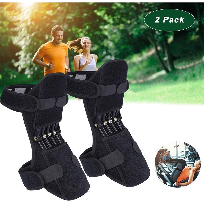 

Усилитель колена Подъем слабого колена Поддержка суставов Здравоохранение Ного Растяжитель Пружинный стабилизатор Упражнение в спортзале A pair чёрный