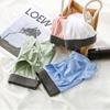Mid-Rise Elastic Waistline Men Panties Simple Patchwork Color U Convex Shorts Briefs