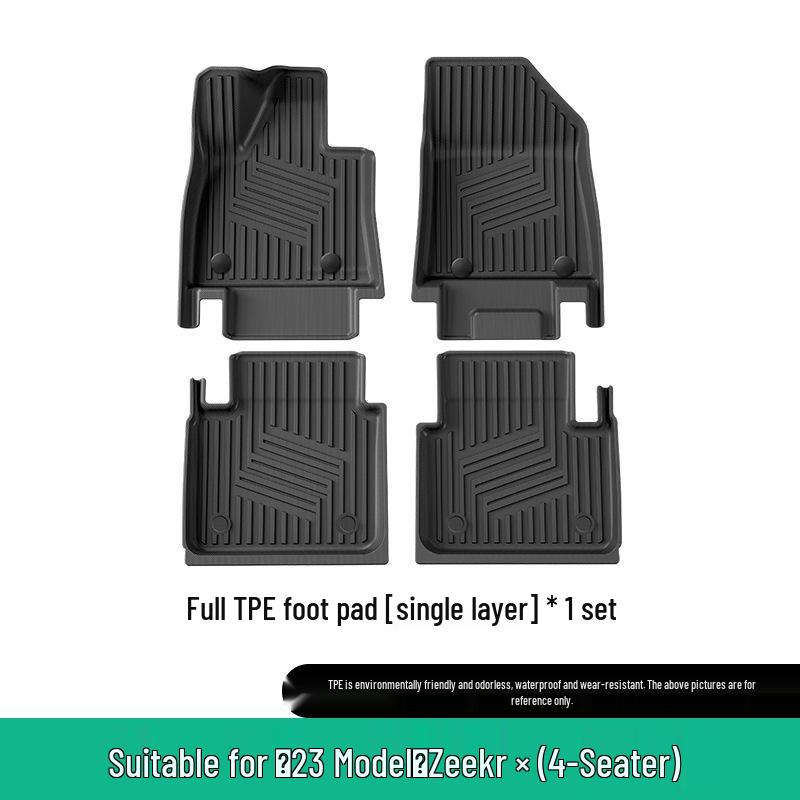 Zeekr X Car Floor Mats (23-26): TPE Floor Mats, Vehicle-Specific Trunk Mats & Seat Back Mats