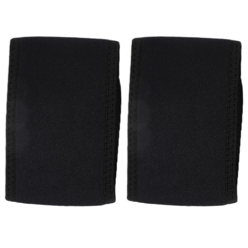 2pcs Wrist Support Brace Hook and Loop Adjustable Wrist Strap Reversible Wrist Brace(Matte Black Glossy Black )