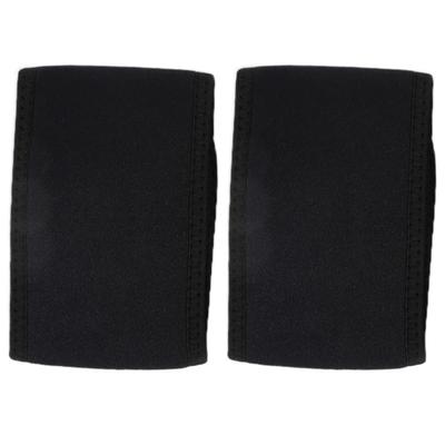 2pcs Wrist Support Brace Hook and Loop Adjustable Wrist Strap Reversible Wrist Brace(Matte Black Glossy Black )